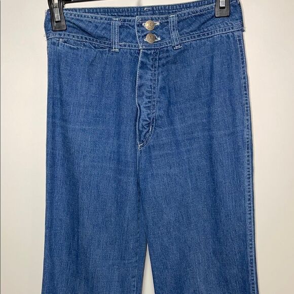 Vintage High-Rise Blue bell bottoms Jeans - Picture 2 of 10